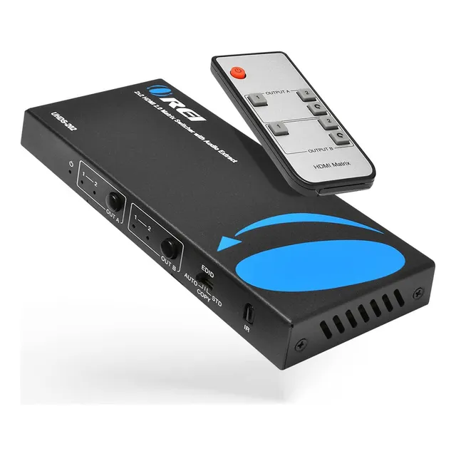 Orei UHDS-202 HDMI Adaptador 4K 2 en 2.