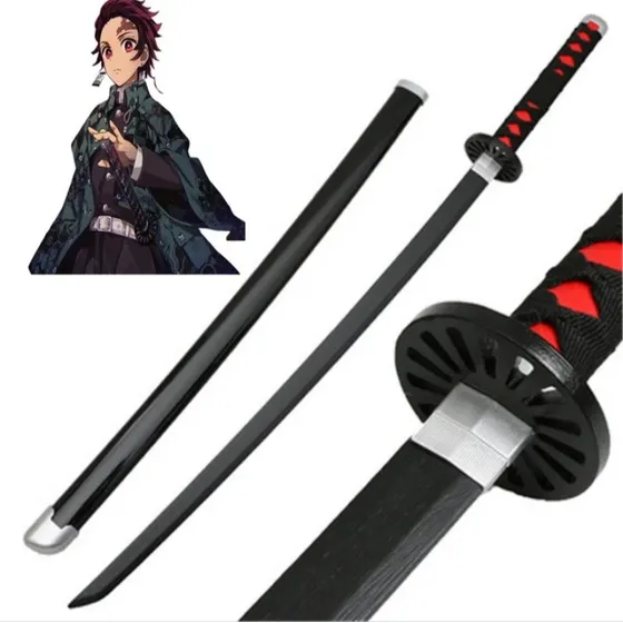 Katana Demon Slayer De Madera Con Funda  104cm