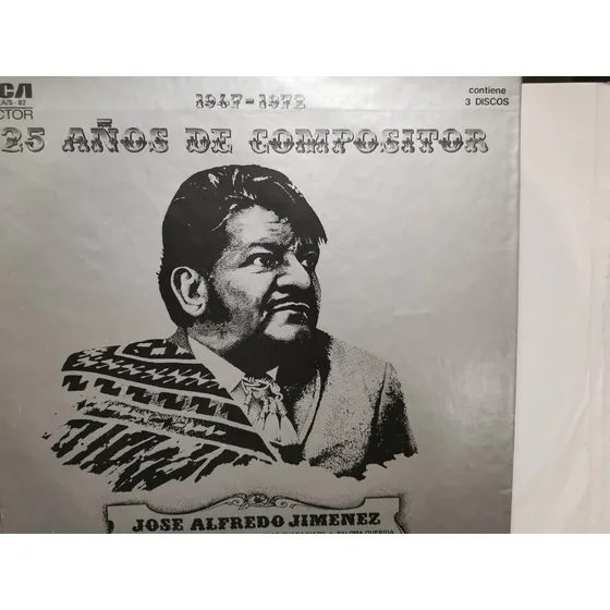 Lp Triple José Alfredo Jiménez 25 Años De Compositor