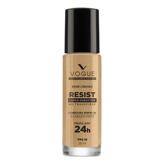 Base De Maquillaje Líquida Vogue Resist Tono Miel