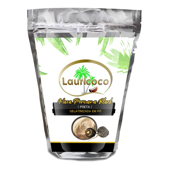 Maca Peruana Black( Preta) Gelatinizada Em Pó-500g Lauricoco