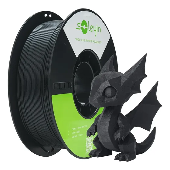 Creality Soleyin Ultra Filamento Pla Impresión 3d 1kg 1.75mm Color Negro