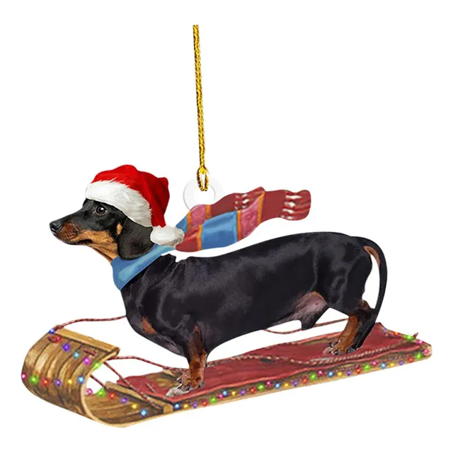 Adorno Navideño For Perro Salchicha, Decoración Del