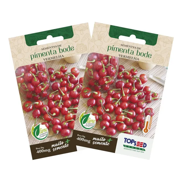 2x Sementes De Pimenta Bode (vermelha) Topseed