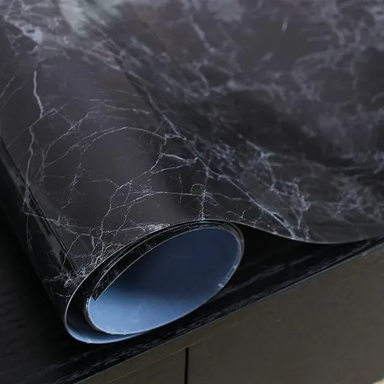 Rollo De Papel Contacto Decorativo Marmol Negro, 45.7 Cm ...
