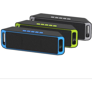 Rádio Bluetooth Portátil Com Alto-falante Duplo Sc208 Rádio Bluetooth Portátil Com Alto-falante Duplo Sc208