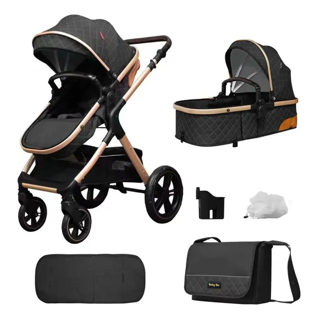 Coche Bebé Tipo Moises 3 En 1  En Aluminio Y Accesorios