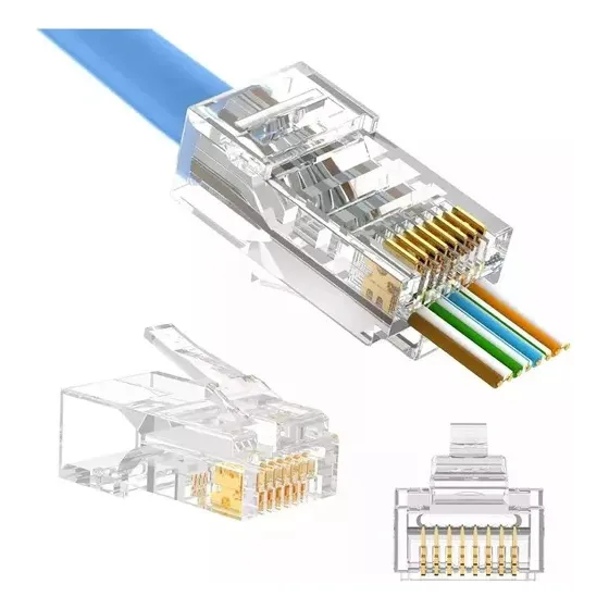 Conector Rj45 Cat5e Wireplus 100 Unidades Ez