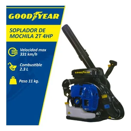 Sopladora 2 Tiempo 4hp Con Motor A Gasolina 2.3 Litros