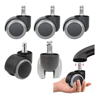 5 Ruedas Para Sillas Oficina Nylon Giratoria Repuesto Rueda 5 Ruedas Para Sillas Oficina Nylon Giratoria Repuesto Rueda