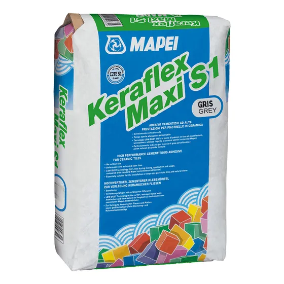 Pego Mapei 25kg Gris Keraflex Maxi S1 Grandes Formatos