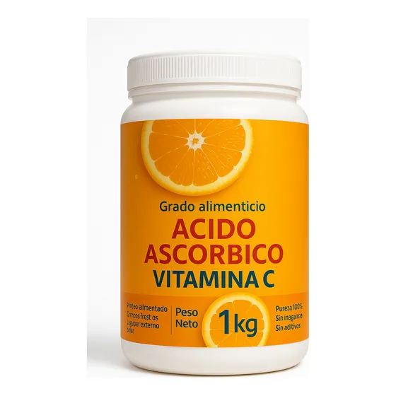Acido Ascorbico Vitamina C Pura Polvo 1 Kg - Suplemento
