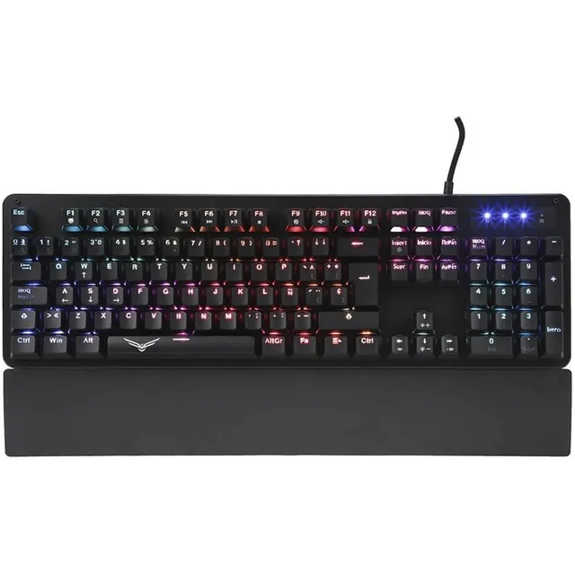 Gaming Naceb Black Cobra Na-0944 Teclado Mecánico Rgb Full Antighosting Switch Red