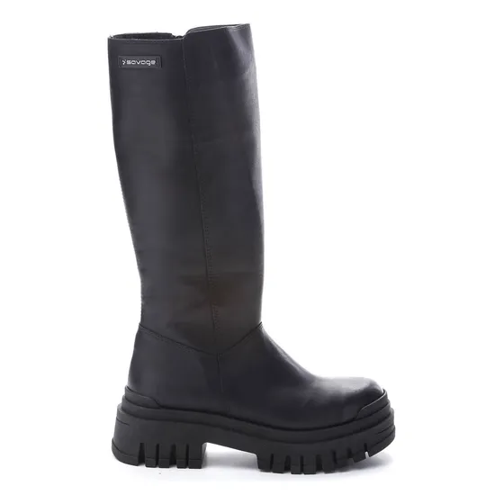 Bota Amalfi Caña Alta Savage Cuero Vacuno Moda Mujer