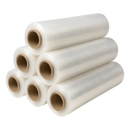 Plásticos Filme Stretch - 500mmx25mi Virgem - 6 Rolos Bobina Transparente