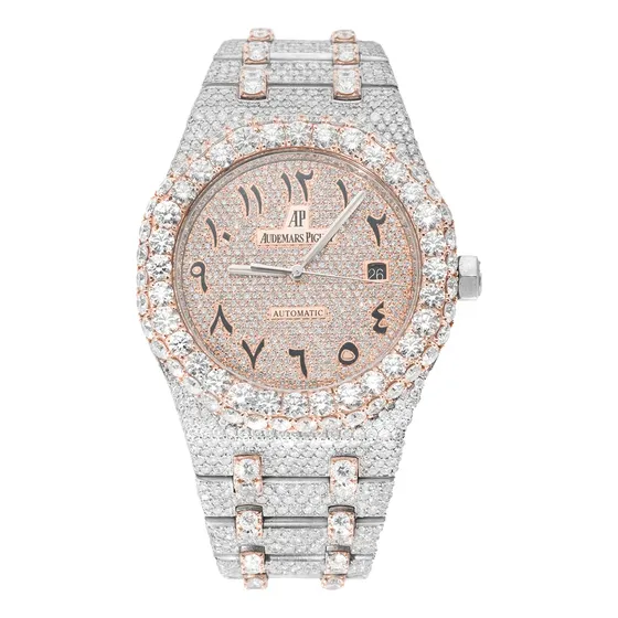 Reloj Audemars Piguet Royal Oak Arabic Con Moissanita Suizo