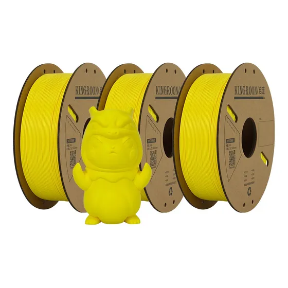 Kingroon Filamento Pla 3kg 1.75mm Para Impresora 3d Color 3kg Yellow Pla