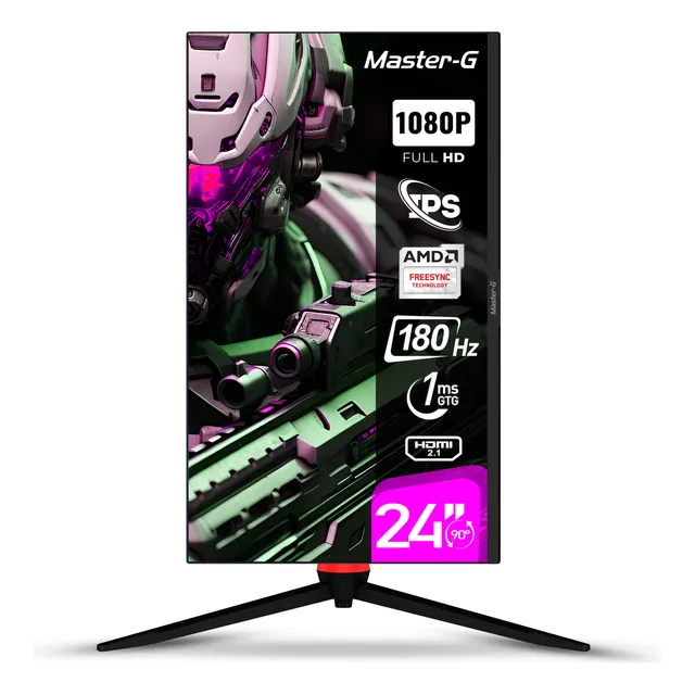Monitor Gamer 24 Fhd Ips Pivote 90 180hz 1ms Mgmg2440