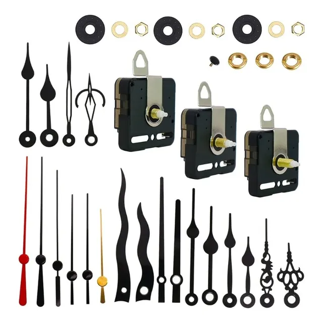Kit Mecanismo Movimiento Reloj Cuarzo Eje Largo Diy 3