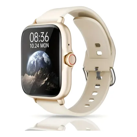 Smartwatch Deportivo Con Correa Silicona Negra