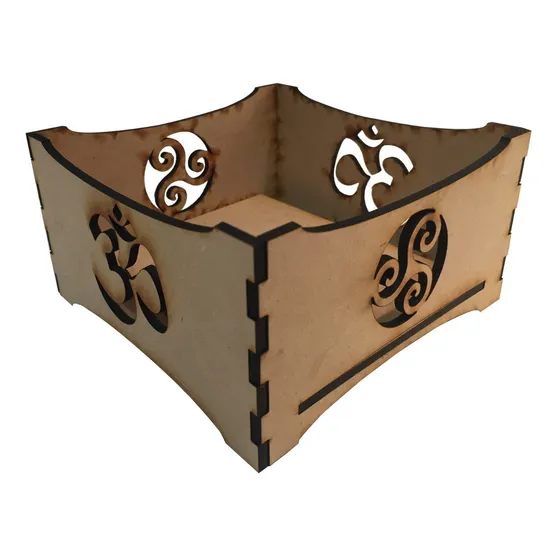 5 Cuencos Calados 13x13x7 Fanales Lampara De Sal Fanal Mdf