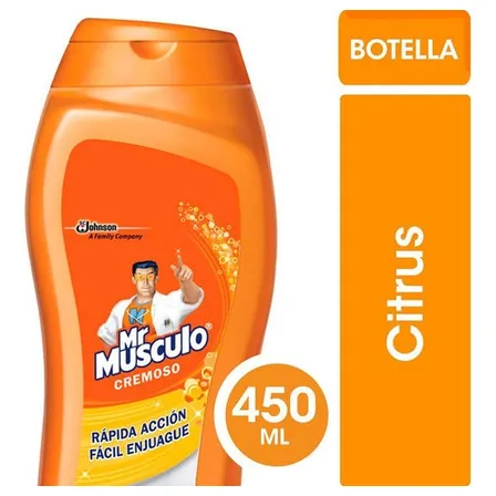 Limpiador De Superficies En Crema 450ml Citrus Mr. Musculo