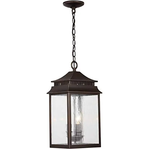 Lampara Techo Colgante (3 Luz Acabado Bronce Aceitado Agua