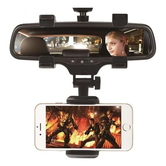 Soporte Porta Celular Auto Universal Espejo Retrovisor 360