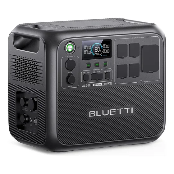 Estación De Energía Portátil Bluetti Ac200l 2400w - 2048wh