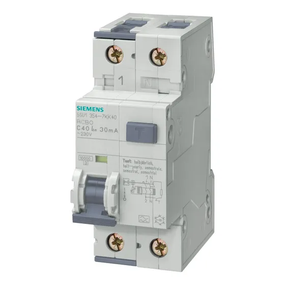 Interruptor Diferencial 16a 1p+n 30ma Siemens 5su1354-6kk16