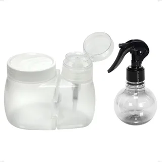 Dosador Acetona C/ Porta AlgodĂŁo + Borrifador Bolinha 180ml Dosador Acetona C/ Porta AlgodĂŁo + Borrifador Bolinha 180ml
