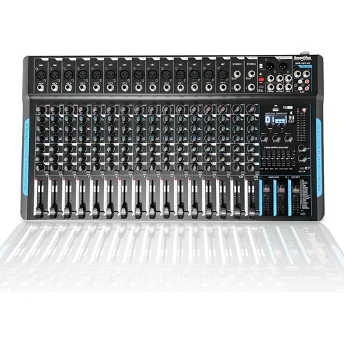 Mesa de Som Profissional Vedo VDA209L de 9 Canais com Bluetooth