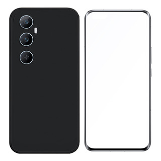 Capa Para Realme C65 4g Silicone Borracha Suave+mica Capa Para Realme C65 4g Silicone Borracha Suave+mica
