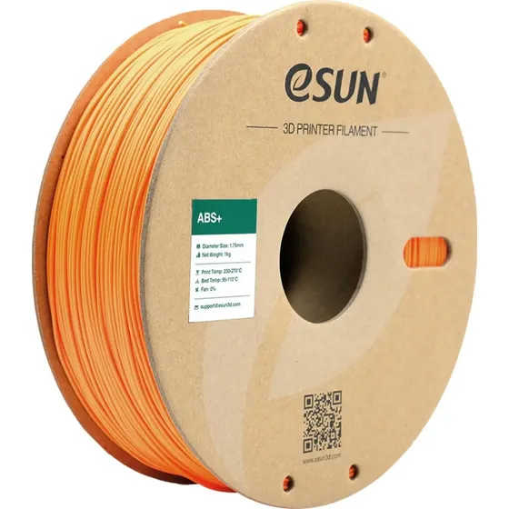 Filamento ABS+ 3D Esun 1.75mm Naranja 1kg Para Impresoras 3D