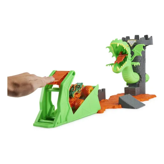 Set De Juego Monster Jam Dueling Dragon + Vehículo