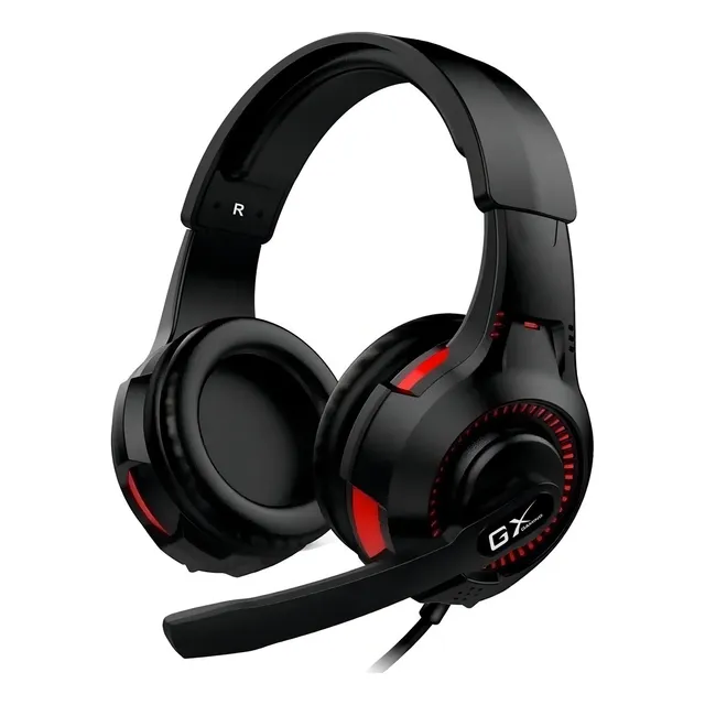 Auriculares gamer Genius GX Gaming HS-G600V negro y rojo
