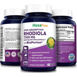 Rhodiola Rosea Pura 7500mg +energia, Cerebro, Stress, Humor Rhodiola Rosea Pura 7500mg +energia, Cerebro, Stress, Humor