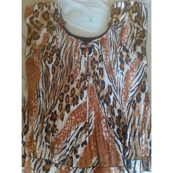 Blusas Animal Print Talla Plus