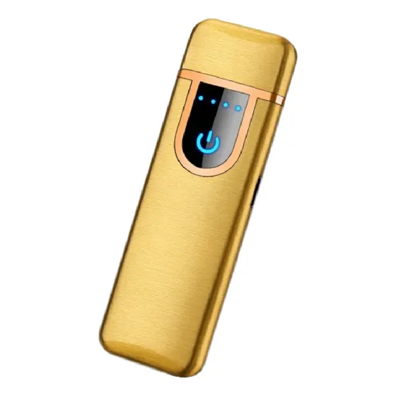 Encendedor Electronico Usb Recargable Touch C/boton Tactil