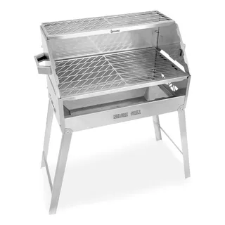 Churrasqueira Aço Inox 430 A Carvão Desmontåvel Nelore Grill 50x30 Churrasco Espetinho Grelha Descanso Suspensa Mecg Cor Prateado Churrasqueira Aço Inox 430 A Carvão Desmontåvel Nelore Grill 50x30 Churrasco Espetinho Grelha Descanso Suspensa Mecg Cor Prateado