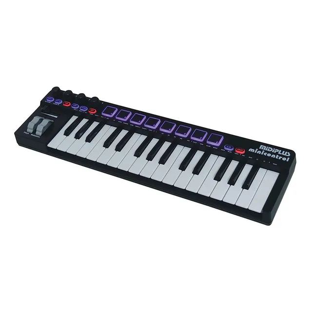 Teclado Midi Usb Midiplus Minicontrol 32 Teclas 8 Pads