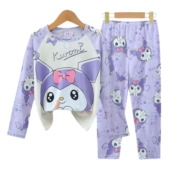 Pijama Kuromi Niñas Algodón 2 Piezas Miniso