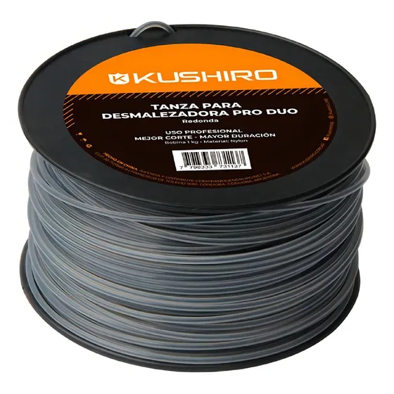Tanza Desmalezadora Bordeadora Kushiro Alambre 3mm De 1 Kg Color Gris