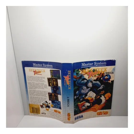 Encarte Original Deep Duck Trouble Master System Tectoy