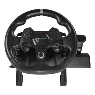 Volante Gamer Artaxes Com Pedal Warrior - Js090 Cor Preto Volante Gamer Artaxes Com Pedal Warrior - Js090 Cor Preto