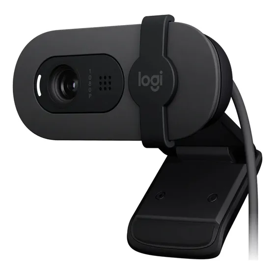 Cámara Webcam Logitech Brio 100 Fhd 1080p Micrófono