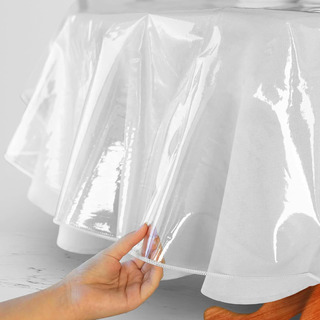Protector De Mantel Transparente Vinilo 150 Cm Impermeable Protector De Mantel Transparente Vinilo 150 Cm Impermeable