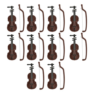 Juego De 10 Violines Dollhouse, Bonito Estilo, Vívido Y Atra Juego De 10 Violines Dollhouse, Bonito Estilo, Vívido Y Atra