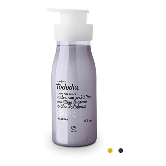 Crema para cuerpo Natura Tododia Algodón en pote de 400mL/400g
