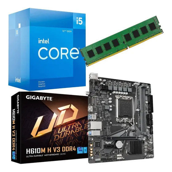 Combo Actualizacion Pc Intel I5 12400 + Mother H610 + 16gb